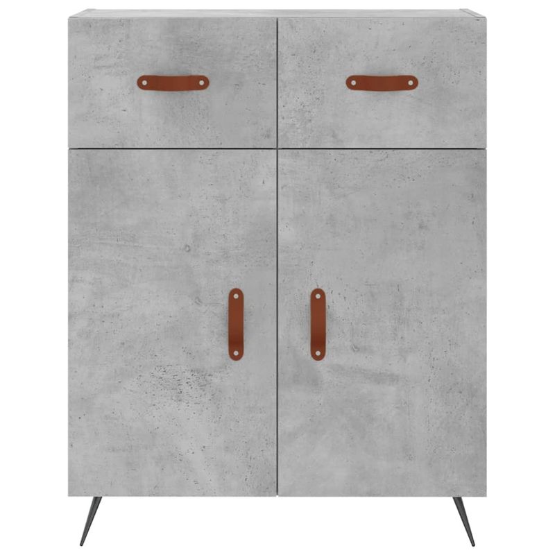 Casa si Gradina - Mobilier - Comode si corpuri - Corpuri bucatarie - Dulap inalt, gri beton, 69,5x34x180, lemn compozit - Infinity.ro