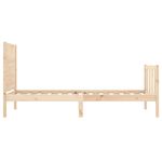 Casa si Gradina - Mobilier - Paturi si accesorii - Paturi - Cadru de pat cu tablie single mic, lemn masiv - Infinity.ro