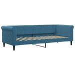 Casa si Gradina - Mobilier - Paturi si accesorii - Paturi - Pat de zi cu extensie si sertare, albastru, 80x200 cm, catifea - Infinity.ro