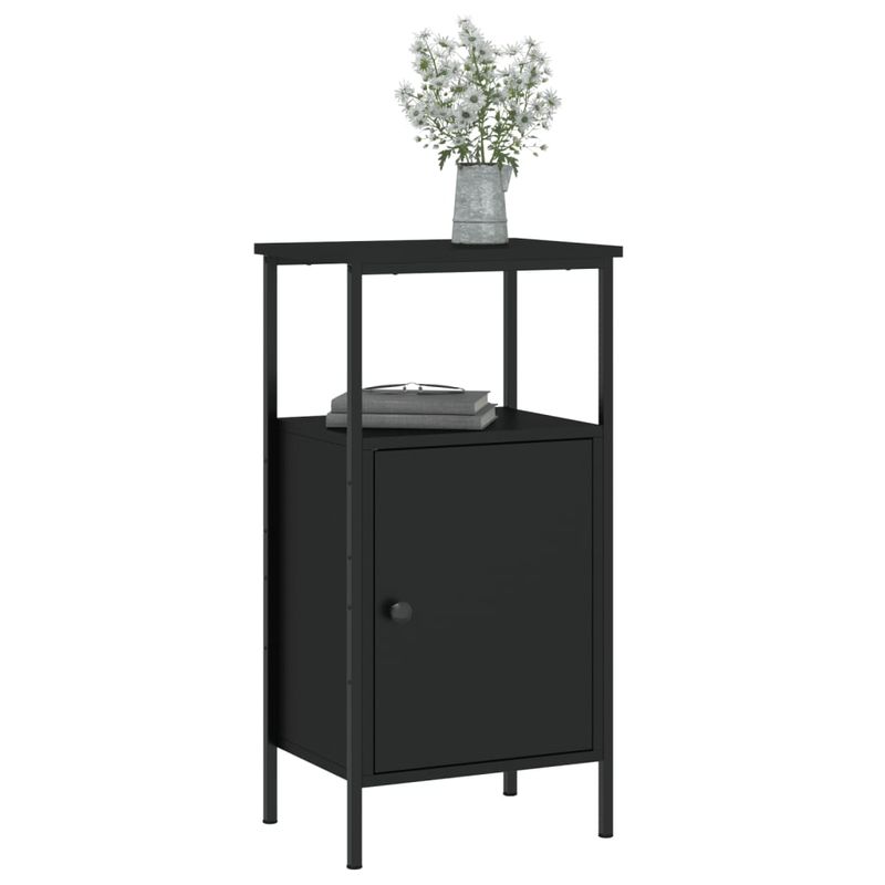 Casa si Gradina - Mobilier - Comode si corpuri - Noptiere - Noptiere, 2 buc., negru, 41x31x80 cm, lemn prelucrat - Infinity.ro
