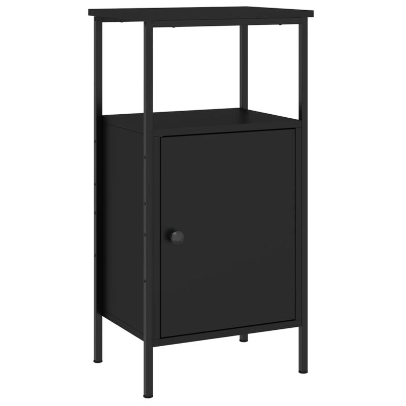 Casa si Gradina - Mobilier - Comode si corpuri - Noptiere - Noptiere, 2 buc., negru, 41x31x80 cm, lemn prelucrat - Infinity.ro