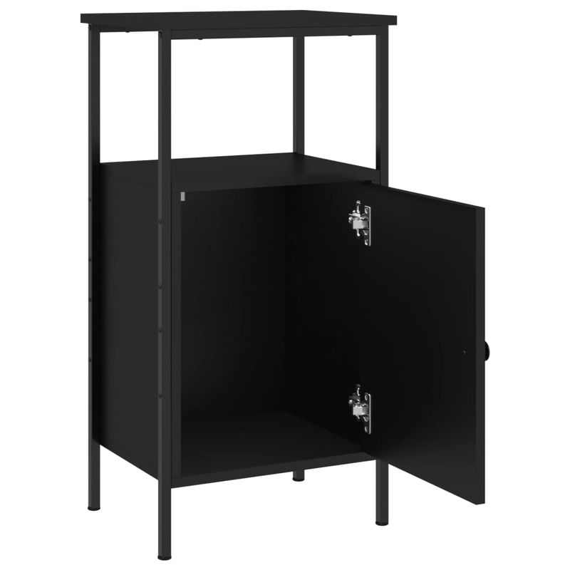 Casa si Gradina - Mobilier - Comode si corpuri - Noptiere - Noptiere, 2 buc., negru, 41x31x80 cm, lemn prelucrat - Infinity.ro