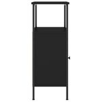 Casa si Gradina - Mobilier - Comode si corpuri - Noptiere - Noptiere, 2 buc., negru, 41x31x80 cm, lemn prelucrat - Infinity.ro