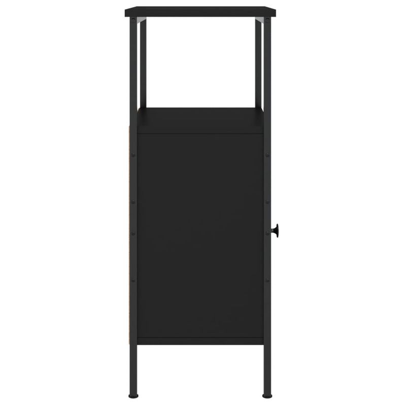 Casa si Gradina - Mobilier - Comode si corpuri - Noptiere - Noptiere, 2 buc., negru, 41x31x80 cm, lemn prelucrat - Infinity.ro
