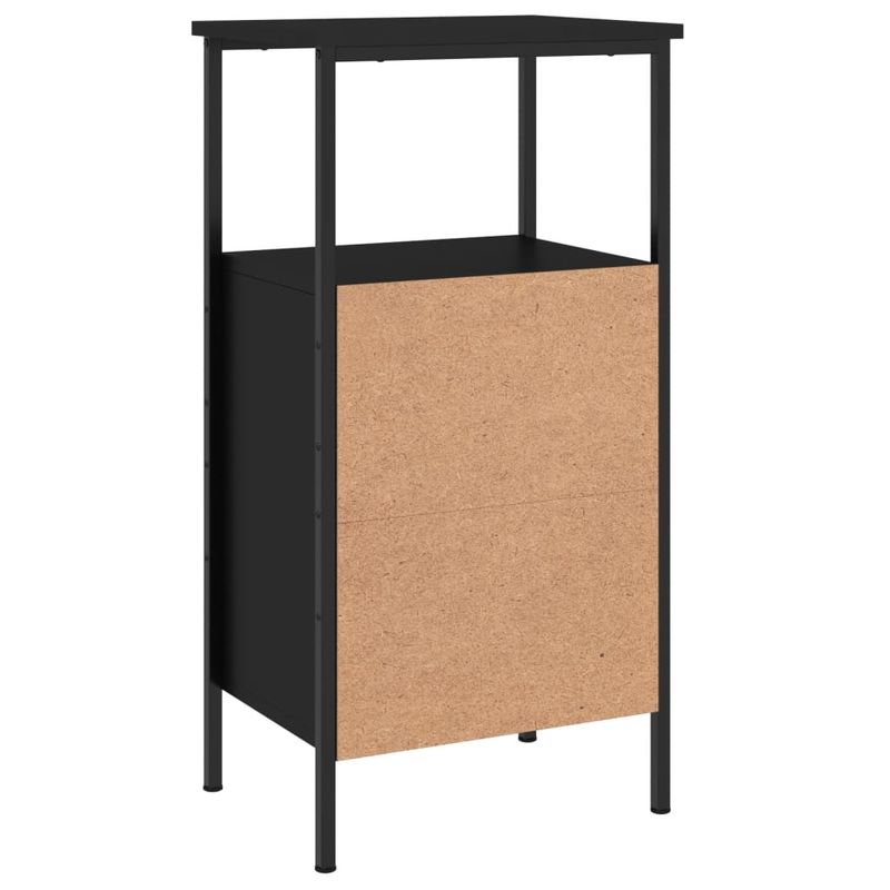 Casa si Gradina - Mobilier - Comode si corpuri - Noptiere - Noptiere, 2 buc., negru, 41x31x80 cm, lemn prelucrat - Infinity.ro