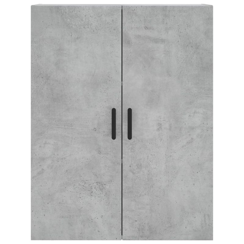 Casa si Gradina - Mobilier - Comode si corpuri - Comode - Dulap cu montaj pe perete, 2 buc, gri beton, 69,5x34x90 cm, model negru rotund - Infinity.ro