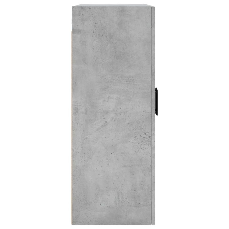 Casa si Gradina - Mobilier - Comode si corpuri - Comode - Dulap cu montaj pe perete, 2 buc, gri beton, 69,5x34x90 cm, model negru rotund - Infinity.ro