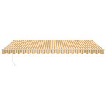 Casa si Gradina - Gradina si terasa - Umbrele si pavilioane - Umbrele - Copertina retractabila automata, galben și alb, 5x3 m - Infinity.ro