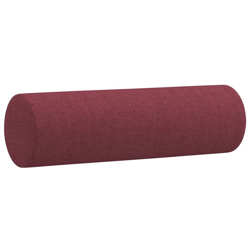 Casa si Gradina - Mobilier - Seturi de mobilier - Seturi living - Set canapea cu perne, 3 piese, rosu vin, material textil - Infinity.ro