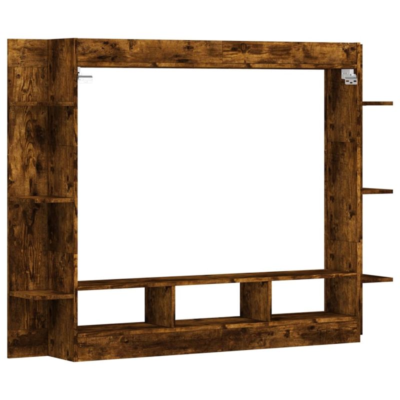 Casa si Gradina - Mobilier - Dulapuri si sifoniere - Dulapuri - Dulap TV, stejar fumuriu, 152x22x113 cm, lemn prelucrat - Infinity.ro