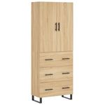 Casa si Gradina - Mobilier - Comode si corpuri - Comode - Dulap inalt, stejar sonoma, 69,5x34x180 cm, lemn compozit - Infinity.ro