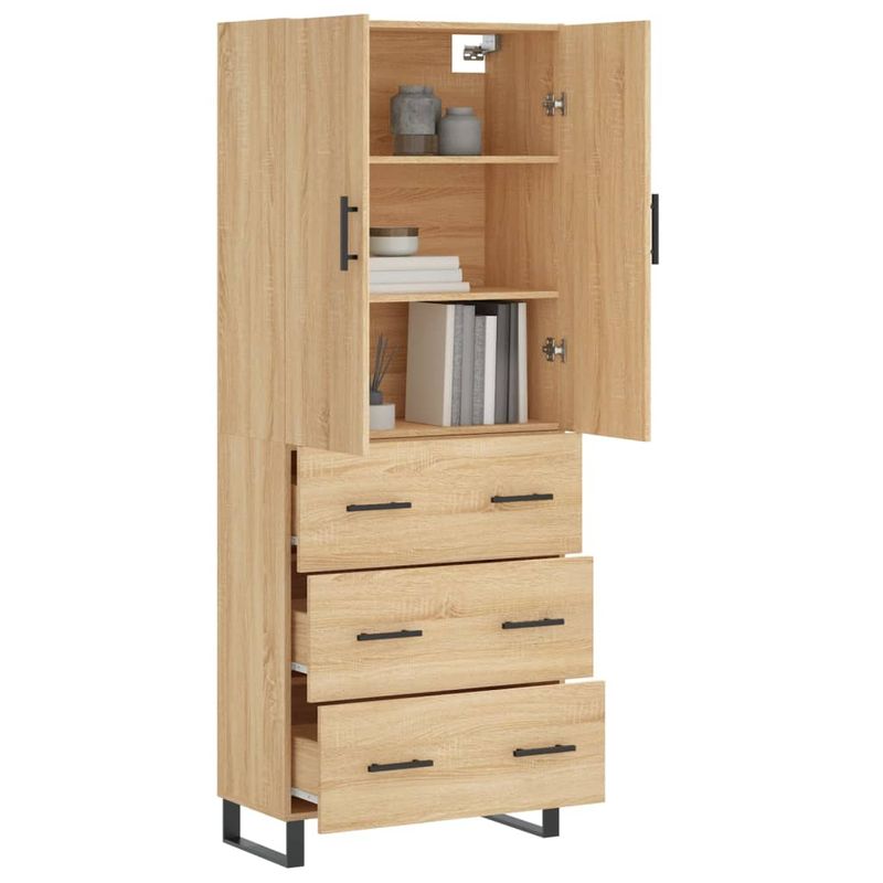 Casa si Gradina - Mobilier - Comode si corpuri - Comode - Dulap inalt, stejar sonoma, 69,5x34x180 cm, lemn compozit - Infinity.ro