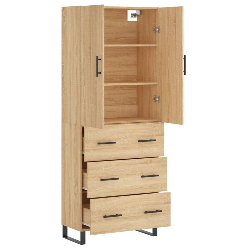 Casa si Gradina - Mobilier - Comode si corpuri - Comode - Dulap inalt, stejar sonoma, 69,5x34x180 cm, lemn compozit - Infinity.ro