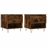 Casa si Gradina - Mobilier - Mese si birouri - Masute de cafea - Masute de cafea 2 buc. stejar fumuriu 50x46x50 cm lemn compozit - Infinity.ro