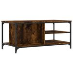 Casa si Gradina - Mobilier - Mese si birouri - Masute de cafea - Masuta de cafea, stejar fumuriu, 100x50x45 cm, lemn prelucrat - Infinity.ro