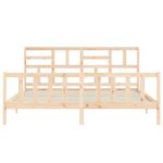 Casa si Gradina - Mobilier - Paturi si accesorii - Paturi - Cadru de pat cu tablie Super King Size, lemn masiv - Infinity.ro