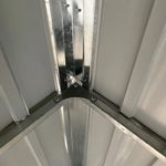 Casa si Gradina - Gradina si terasa - Casute de gradina - Sopron gradina, acoperis extins, maro, 277x110,5x181 cm, otel - Infinity.ro