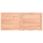 Casa si Gradina - Mobilier - Mobilier baie - Blaturi baie - Blat de baie, maro deschis, 140x60x(2-4) cm, lemn masiv tratat - Infinity.ro