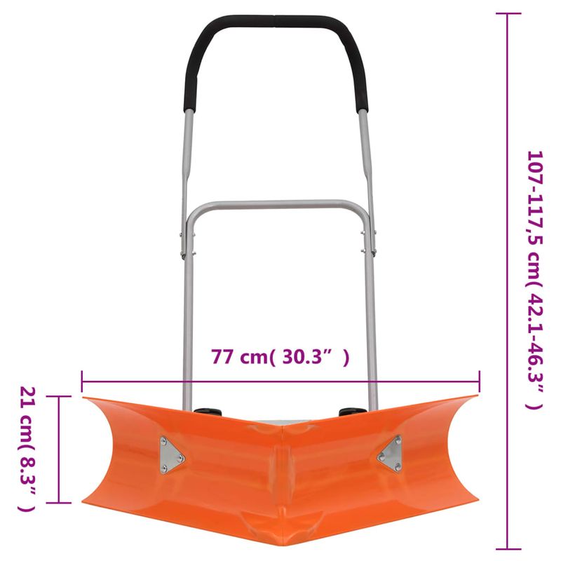 Casa si Gradina - Gradinarit si plante - Utilaje gradina - Freze zapada si articole deszapezire - Lopata zapada cu unghi dublu maner extensibil, portocaliu, otel - Infinity.ro