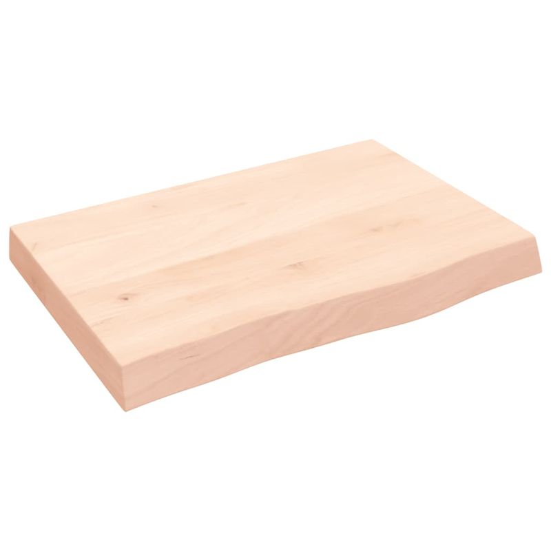 Casa si Gradina - Mobilier - Feronerie si accesorii mobila - Blat de masa, 60x40x(2-6) cm, lemn masiv de stejar netratat - Infinity.ro