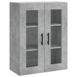 Casa si Gradina - Mobilier - Comode si corpuri - Corpuri bucatarie - Dulap inalt, gri beton, 69,5x34x180, lemn compozit - Infinity.ro