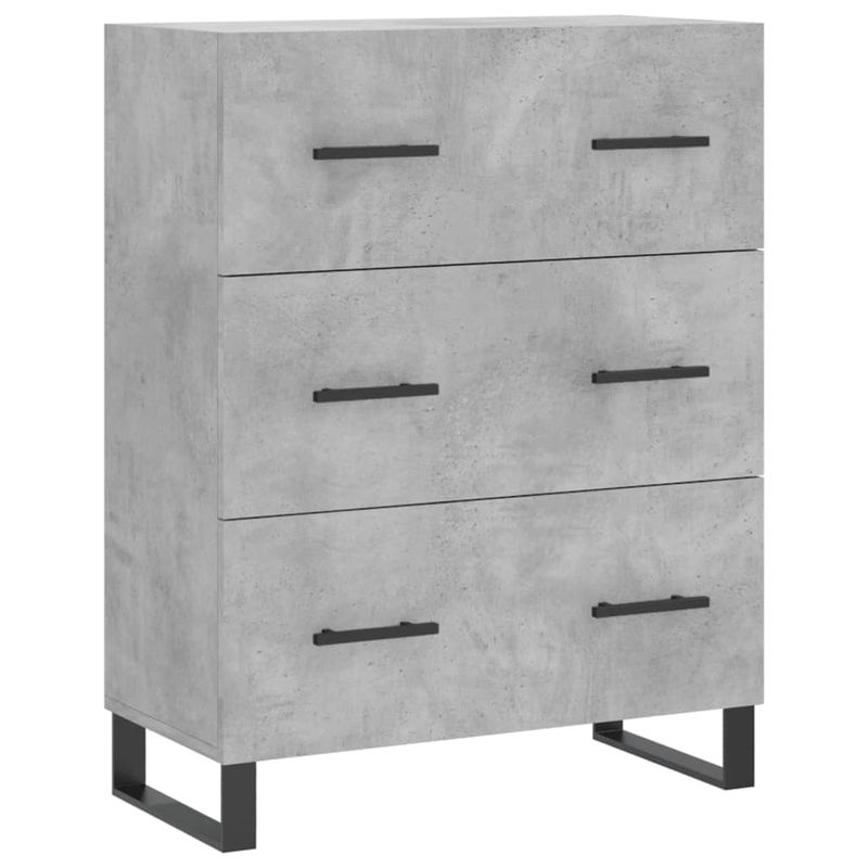 Casa si Gradina - Mobilier - Comode si corpuri - Corpuri bucatarie - Dulap inalt, gri beton, 69,5x34x180, lemn compozit - Infinity.ro