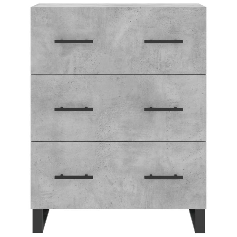 Casa si Gradina - Mobilier - Comode si corpuri - Corpuri bucatarie - Dulap inalt, gri beton, 69,5x34x180, lemn compozit - Infinity.ro