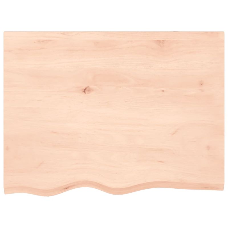 Casa si Gradina - Mobilier - Feronerie si accesorii mobila - Blat de masa, 80x60x(2-4) cm, lemn masiv de stejar netratat - Infinity.ro