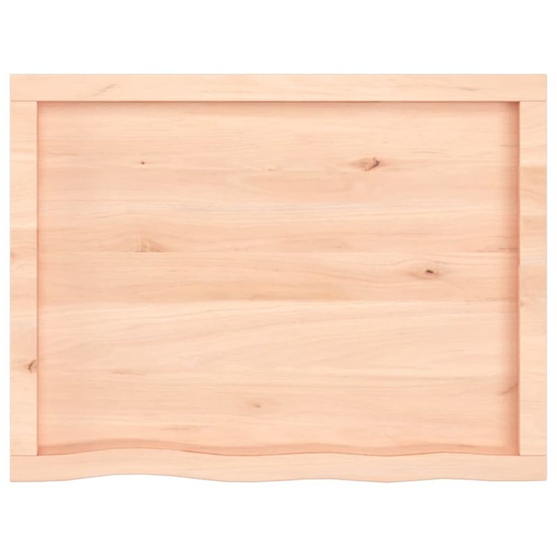 Casa si Gradina - Mobilier - Feronerie si accesorii mobila - Blat de masa, 80x60x(2-4) cm, lemn masiv de stejar netratat - Infinity.ro