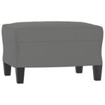 Casa si Gradina - Mobilier - Scaune si fotolii - Fotolii - Fotoliu canapea cu taburet, gri inchis, 60 cm, microfibra - Infinity.ro