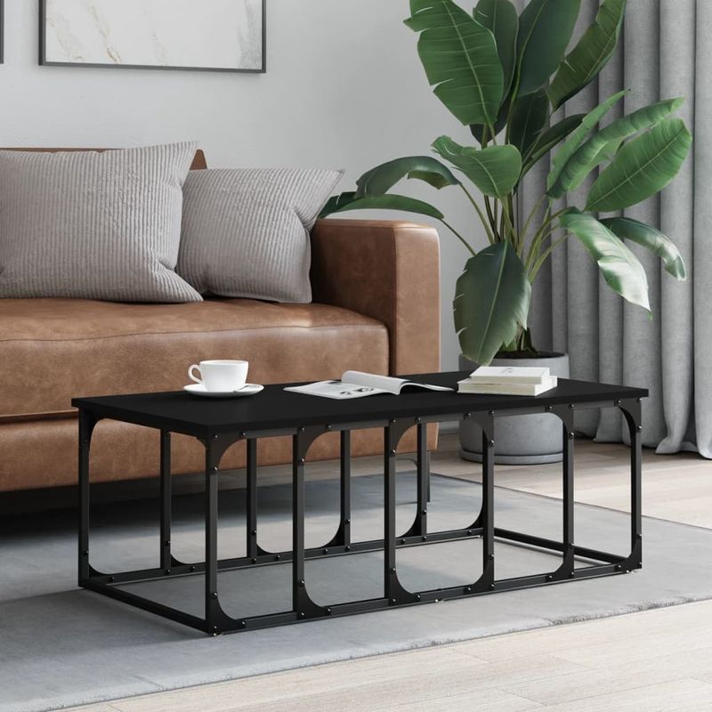 Casa si Gradina - Mobilier - Mese si birouri - Masute de cafea - Masuta de cafea, negru, 100x50x35,5 cm, lemn compozit - Infinity.ro