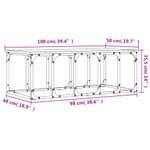 Casa si Gradina - Mobilier - Mese si birouri - Masute de cafea - Masuta de cafea, negru, 100x50x35,5 cm, lemn compozit - Infinity.ro
