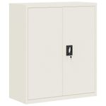 Casa si Gradina - Constructii - Depozitare, transport si protectie - Rafturi, fisete si vestiare - Fiset, alb, 90x40x105 cm, otel - Infinity.ro