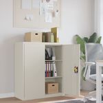 Casa si Gradina - Constructii - Depozitare, transport si protectie - Rafturi, fisete si vestiare - Fiset, alb, 90x40x105 cm, otel - Infinity.ro