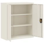 Casa si Gradina - Constructii - Depozitare, transport si protectie - Rafturi, fisete si vestiare - Fiset, alb, 90x40x105 cm, otel - Infinity.ro