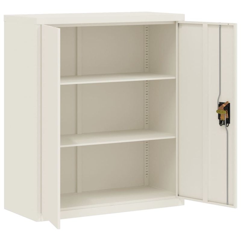 Casa si Gradina - Constructii - Depozitare, transport si protectie - Rafturi, fisete si vestiare - Fiset, alb, 90x40x105 cm, otel - Infinity.ro