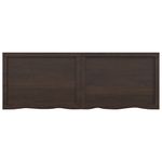 Casa si Gradina - Mobilier - Feronerie si accesorii mobila - Blat de masa maro 140x50x(2-4) cm, lemn masiv stejar tratat, maro închis - Infinity.ro
