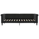 Casa si Gradina - Mobilier - Paturi si accesorii - Paturi - Pat de zi cu extensie si sertare, negru, 80x200 cm, catifea - Infinity.ro