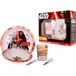 Jucarii, Copii si Bebe - Hrana si alaptare - Biberoane, suzete si accesorii hranire - Articole hranire bebelusi - Set pentru masa melamina 5 piese Star Wars Lulabi 8340300 - Infinity.ro
