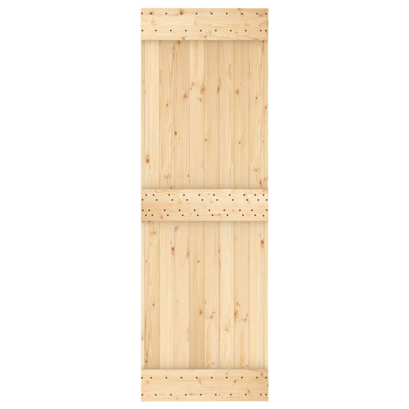 Casa si Gradina/Constructii/Usi interior, exterior si garaj/Usi interior - Usa glisanta cu set de feronerie 70x210 cm, lemn masiv de pin - Infinity.ro