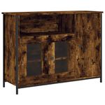 Casa si Gradina - Mobilier - Comode si corpuri - Comode - Servanta, stejar fumuriu, 100x35x75 cm, lemn prelucrat - Infinity.ro