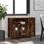 Casa si Gradina - Mobilier - Comode si corpuri - Comode - Servanta, stejar fumuriu, 100x35x75 cm, lemn prelucrat - Infinity.ro