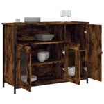 Casa si Gradina - Mobilier - Comode si corpuri - Comode - Servanta, stejar fumuriu, 100x35x75 cm, lemn prelucrat - Infinity.ro