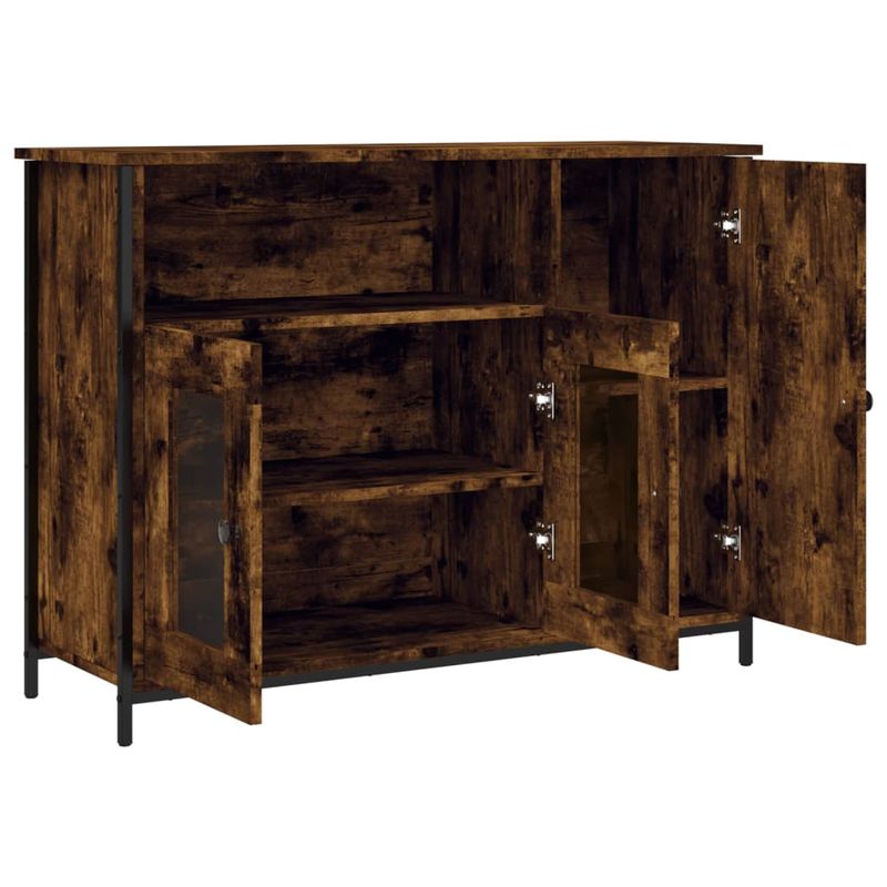 Casa si Gradina - Mobilier - Comode si corpuri - Comode - Servanta, stejar fumuriu, 100x35x75 cm, lemn prelucrat - Infinity.ro