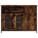Casa si Gradina - Mobilier - Comode si corpuri - Comode - Servanta, stejar fumuriu, 100x35x75 cm, lemn prelucrat - Infinity.ro