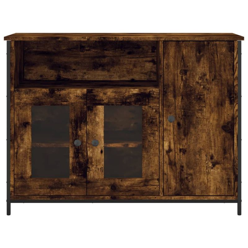 Casa si Gradina - Mobilier - Comode si corpuri - Comode - Servanta, stejar fumuriu, 100x35x75 cm, lemn prelucrat - Infinity.ro