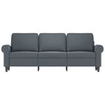 Casa si Gradina - Mobilier - Canapele si coltare - Canapele - Canapea cu 3 locuri, gri inchis, 180 cm, material catifea - Infinity.ro