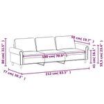 Casa si Gradina - Mobilier - Canapele si coltare - Canapele - Canapea cu 3 locuri, gri inchis, 180 cm, material catifea - Infinity.ro