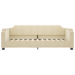 Casa si Gradina - Mobilier - Paturi si accesorii - Paturi - Pat de zi cu extensie si sertare, crem, 80x200 cm, textil - Infinity.ro