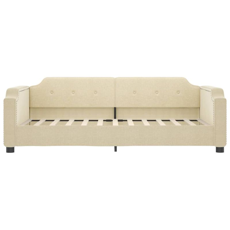 Casa si Gradina - Mobilier - Paturi si accesorii - Paturi - Pat de zi cu extensie si sertare, crem, 80x200 cm, textil - Infinity.ro